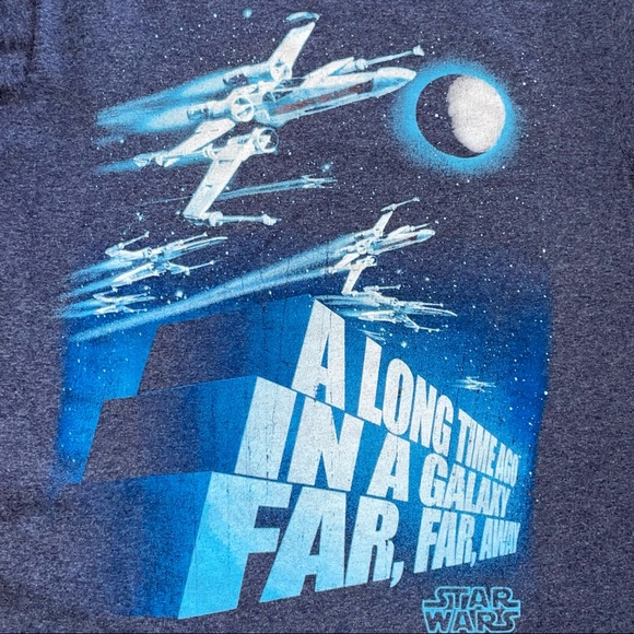 Star Wars Tie Fighter Long Time Ago in A Galaxy Far Far Away T Shirt medium* - Picture 6 of 10